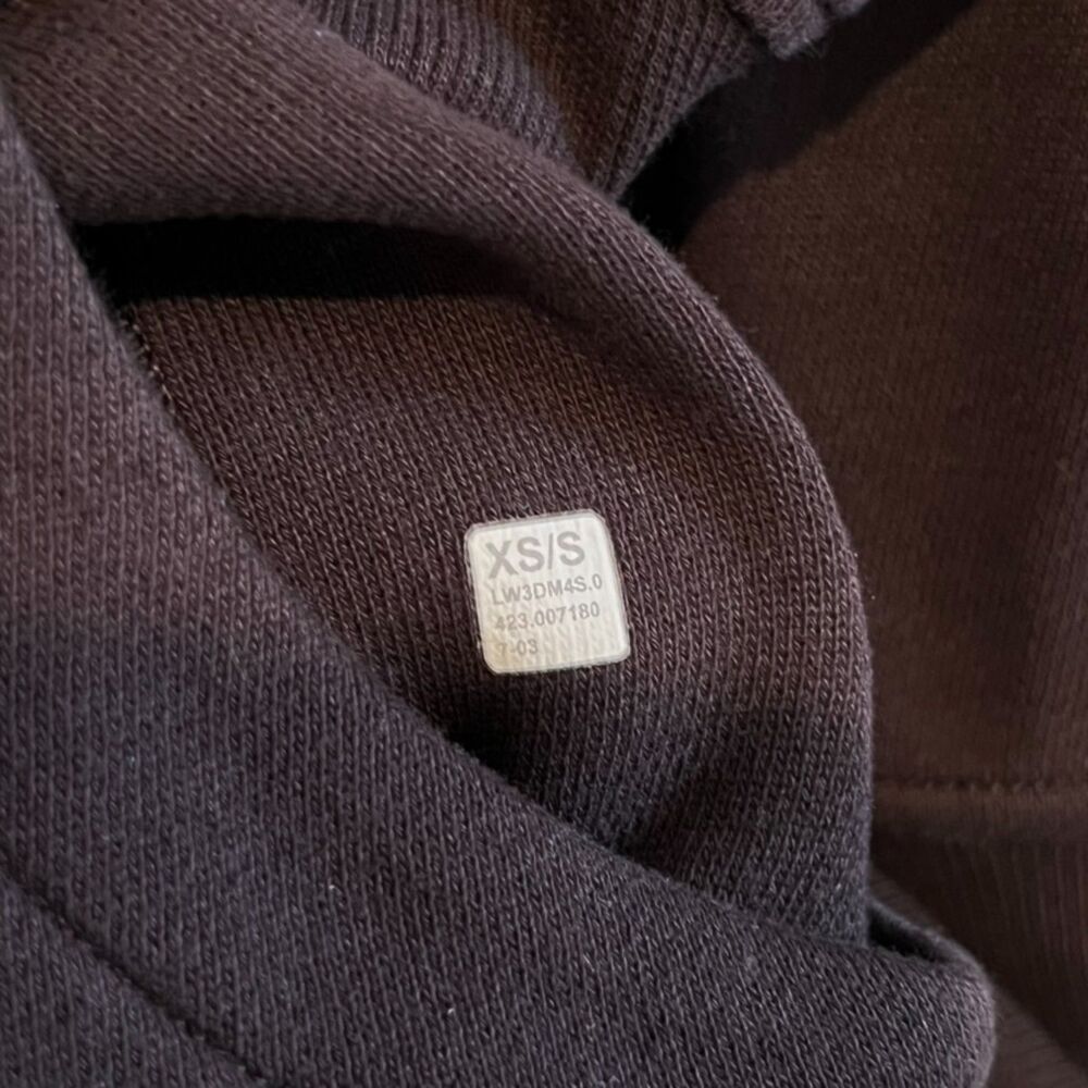 Lululemon Scuba Oversized Half Zip Hoodie - Espresso Brown Cropped - XS/S - Picture 4 of 4